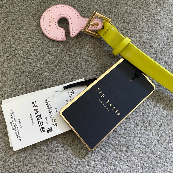 Neon Green Ted Baker Waist Belt w/Bow - Picture 2 of 3